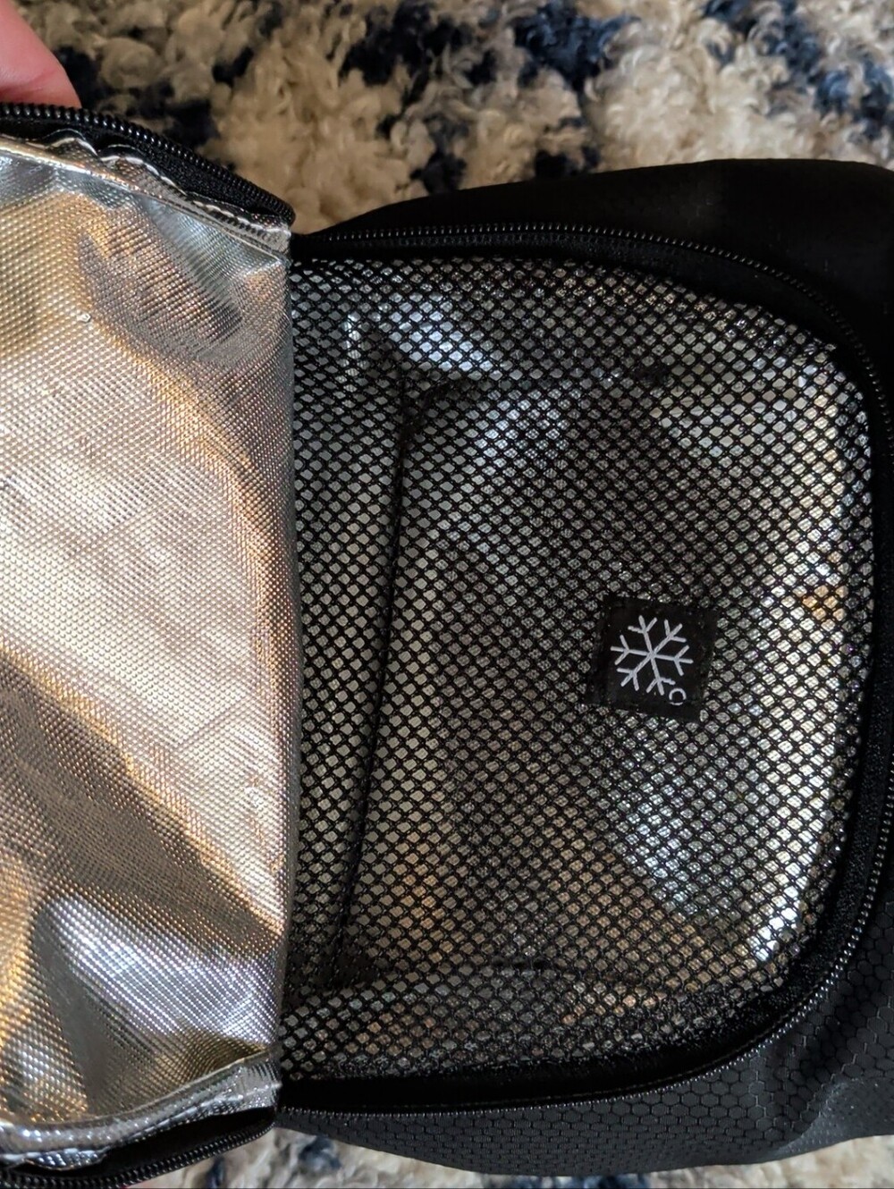 Adidas  Black Insulated Cooler Bag - Compact Lunch Carrier